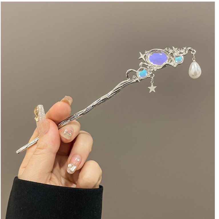 Trâm Cài Tóc Đính Ngôi Sao Tua Rua Phong Cách Trung Hoa Hiện Đại Đơn Giản Thời Trang Mới