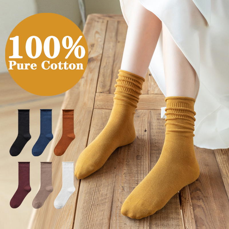 Vớ cotton Cổ Cao Thoáng Khí Thời Trang Mùa Hè Xinh Xắn Cho Nữ