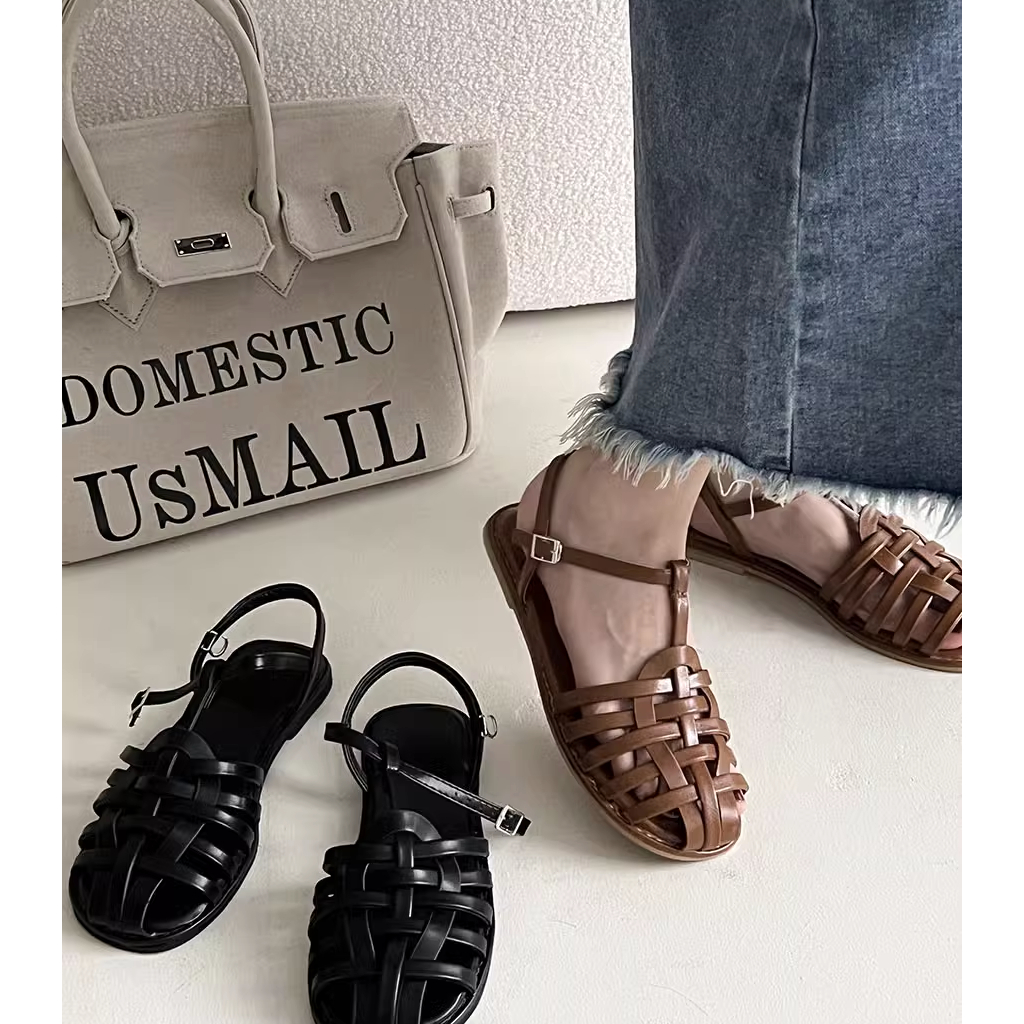 Sandal Đế Bằng Thiết Kế Mới Kiểu Dáng Đơn Giản Thời Trang Mùa Hè Dành Cho Nữ