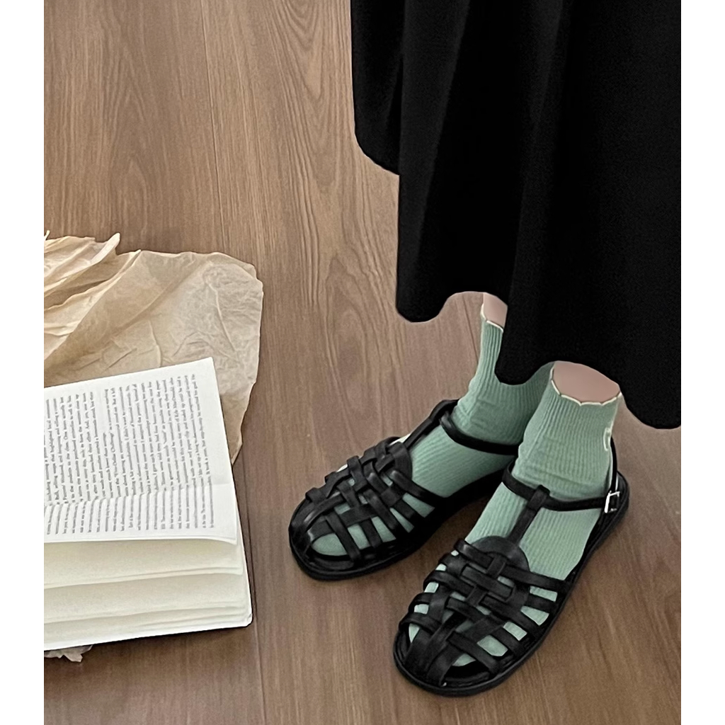 Sandal Đế Bằng Thiết Kế Mới Kiểu Dáng Đơn Giản Thời Trang Mùa Hè Dành Cho Nữ