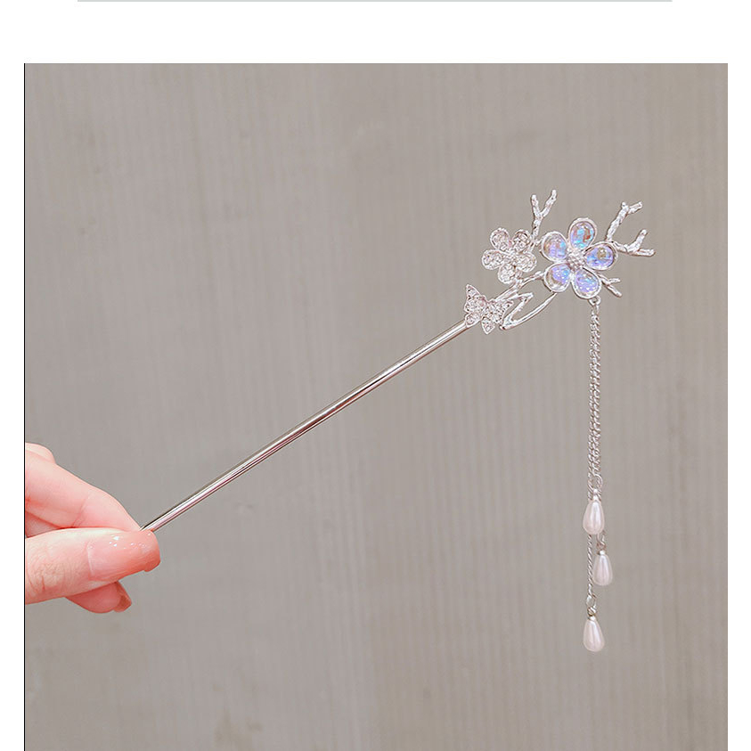 Trâm Cài Tóc Phối Tua Rua Phong Cách Trung Hoa Cổ Điển Mới