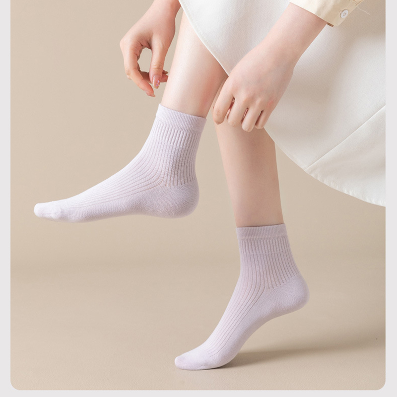 Vớ cotton Cổ Cao Thoáng Khí Thời Trang Mùa Hè Cho Nữ