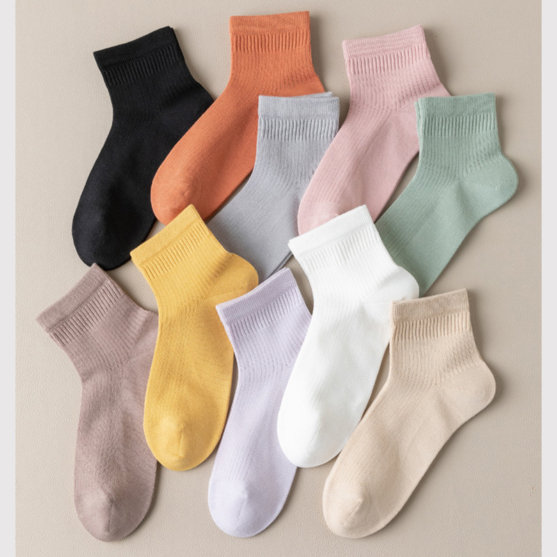 Vớ cotton Cổ Cao Thoáng Khí Thời Trang Mùa Hè Cho Nữ