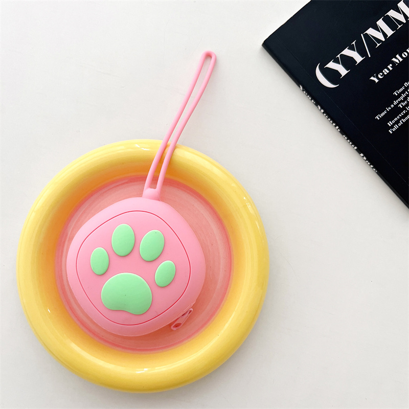 Túi Đựng Tai Nghe / Tiền Xu Bằng Silicon Màu Macaron Họa Tiết Hoạt Hình Dễ Thương