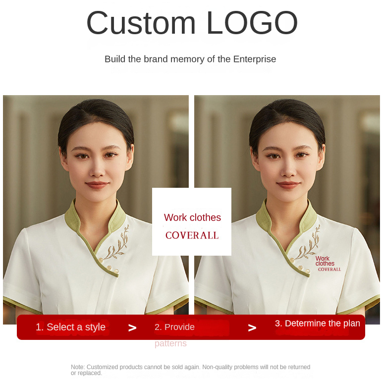 Đồng Phục Nhân Viên Phục Vụ Nhà Hàng Khách Sạn Tay Ngắn Thiết Kế Đơn Giản Hợp Thời Trang