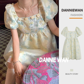 Danniewan váy nữ đầm công chúa váy hoa váy ren a22m1jl