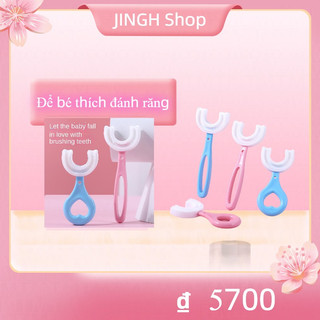 Bàn chải đánh răng hình chữ u hiệu quả làm sạch răng miệng cho trẻ em