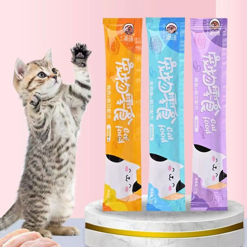 ZOEF Cat food đầy đủ dinh dưỡng ，súp thưởng cho mèo/Xúc xích cho chó m