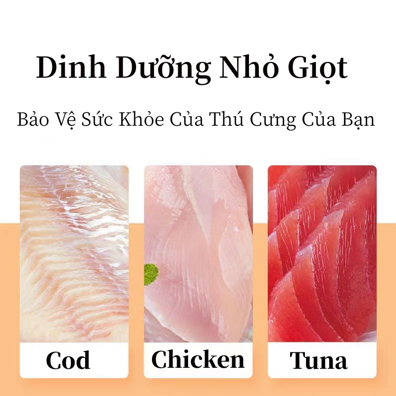 10 Súp thưởng cho mèo DORRIKEY LI0275 15g nhiều hương vị siêu ngon