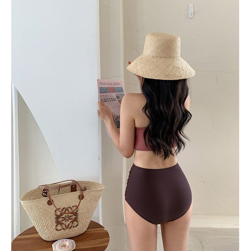 QADCOL Bộ Đồ Bơi Tam Giác Lưng Cao Che Bụng Gợi Cảm Thời Trang Mùa Hè 2023 Mới Cho Nữ