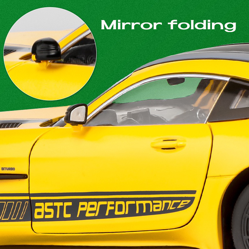 Mô Hình Xe Hơi Benz AMG GTR Hiệu Ứng Ánh Sáng Và Âm Thanh Bằng Hợp Kim Tỉ Lệ 1: 18