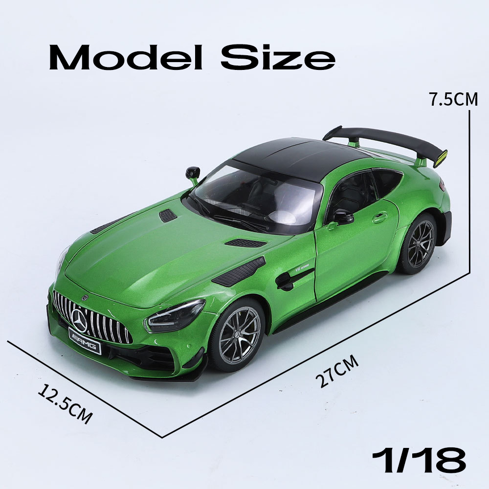 Mô Hình Xe Hơi Benz AMG GTR Hiệu Ứng Ánh Sáng Và Âm Thanh Bằng Hợp Kim Tỉ Lệ 1: 18