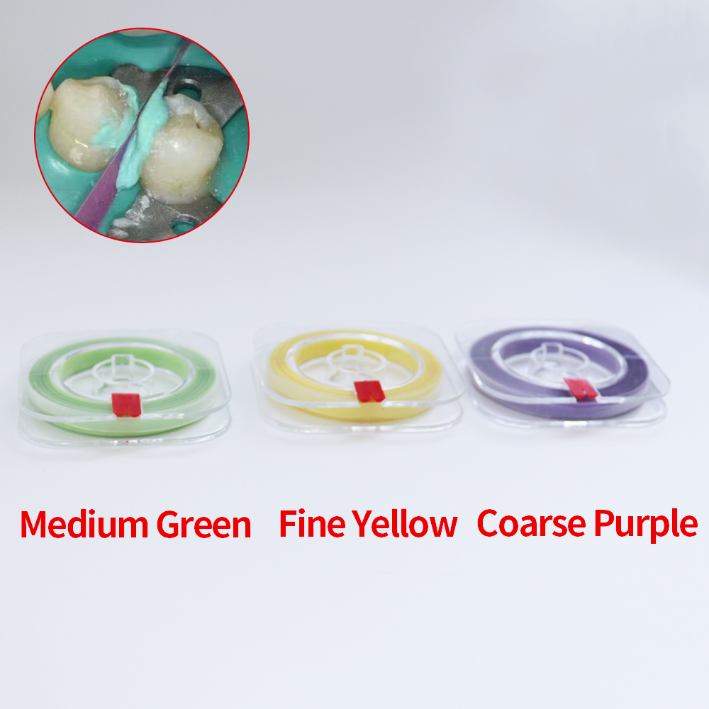 Giấy Nhám Đánh Bóng Răng 4mm Bằng Nhựa Resin / Trung Bình / Mịn Dental Polishing Strip