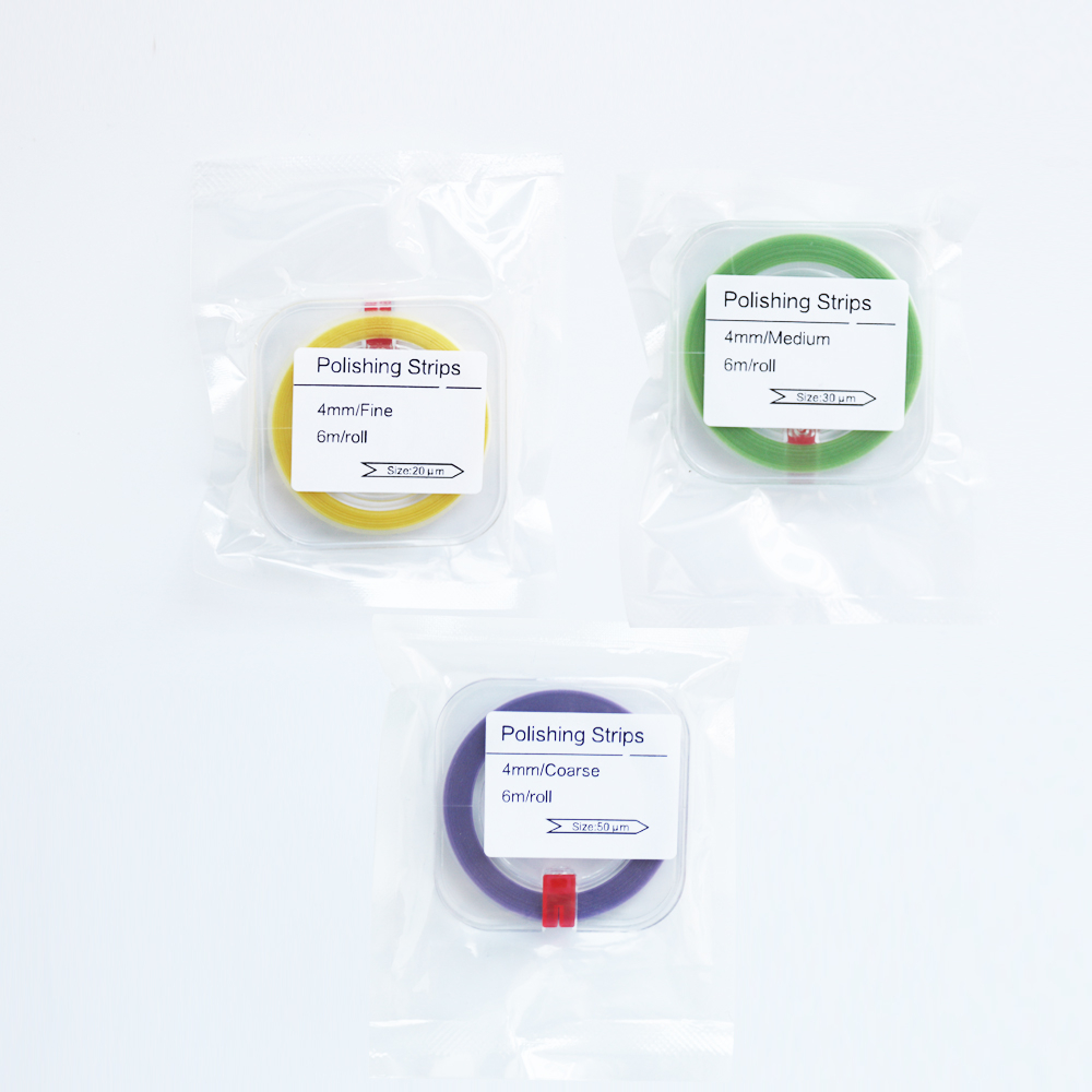 Giấy Nhám Đánh Bóng Răng 4mm Bằng Nhựa Resin / Trung Bình / Mịn Dental Polishing Strip