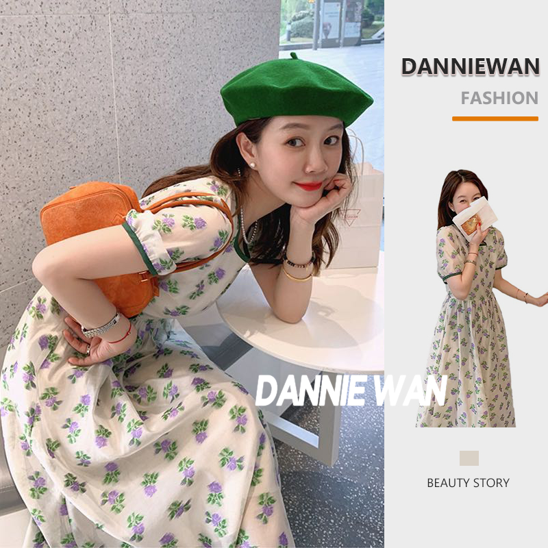 DannieWan váy nữ váy hoa váy xinh váy hè fashion Đẹp Phong cách Chất lượng cao A22M1JU 36Z230909