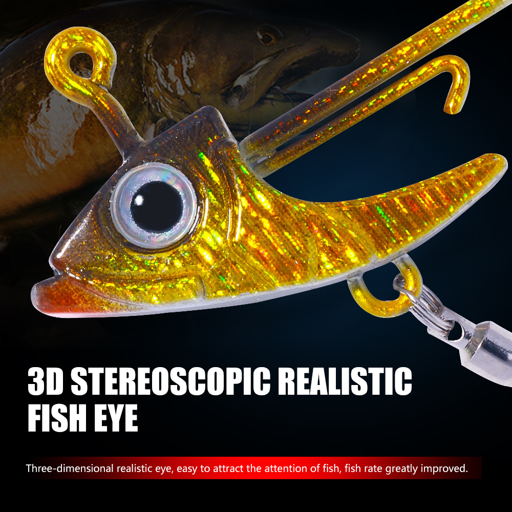 Set 5 Mồi Câu Cá Đầu Mềm 8.8g / 11.5g / 14.7g Chuyên Dụng