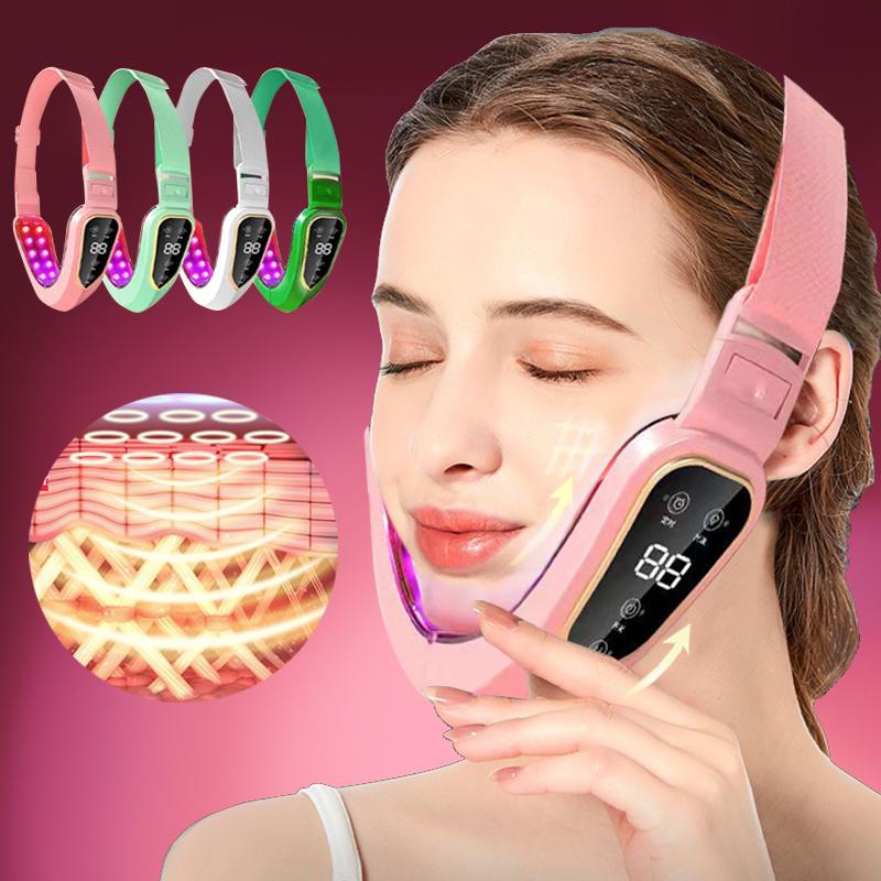 Máy Rung Massage Nâng Cơ Mặt Tạo Cằm Chữ V Có Đèn Led Photon