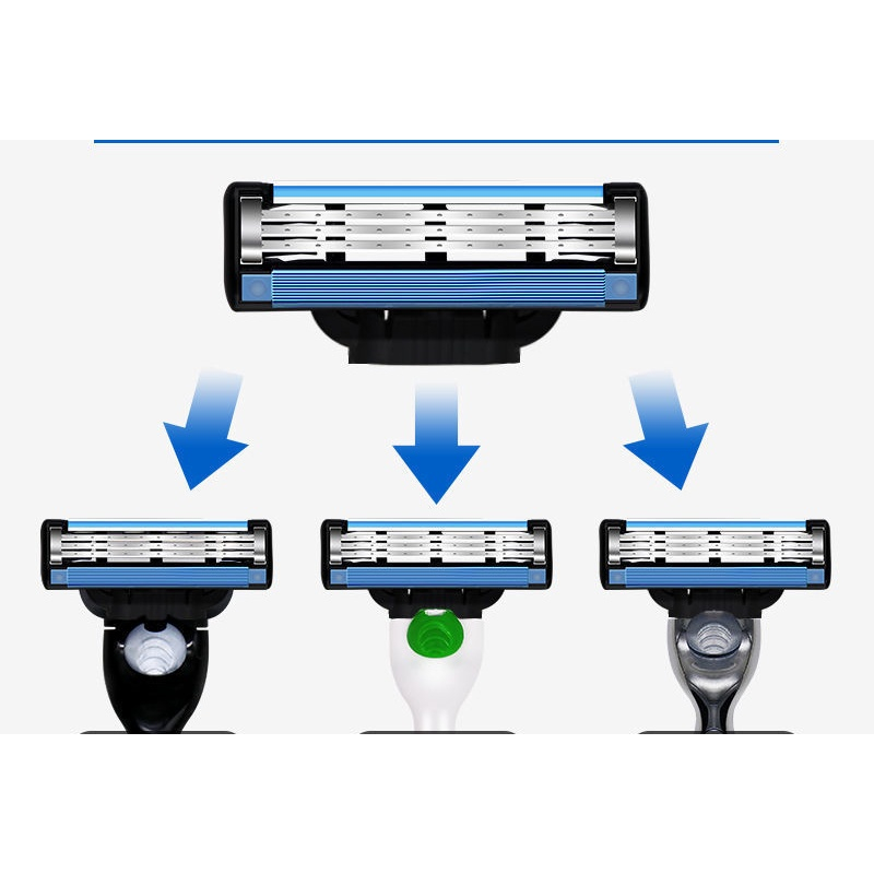 Set 8 Lưỡi Dao Cạo Râu MACH 3 Chuyên Dụng Cho Nam