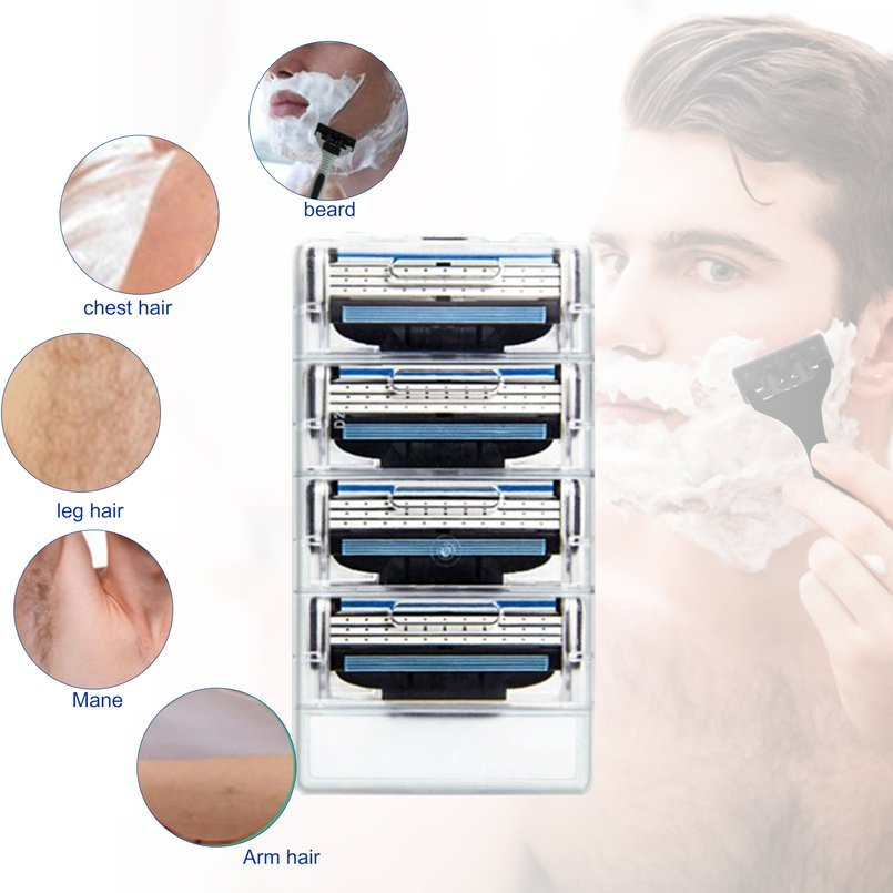 Set 8 Lưỡi Dao Cạo Râu MACH 3 Chuyên Dụng Cho Nam