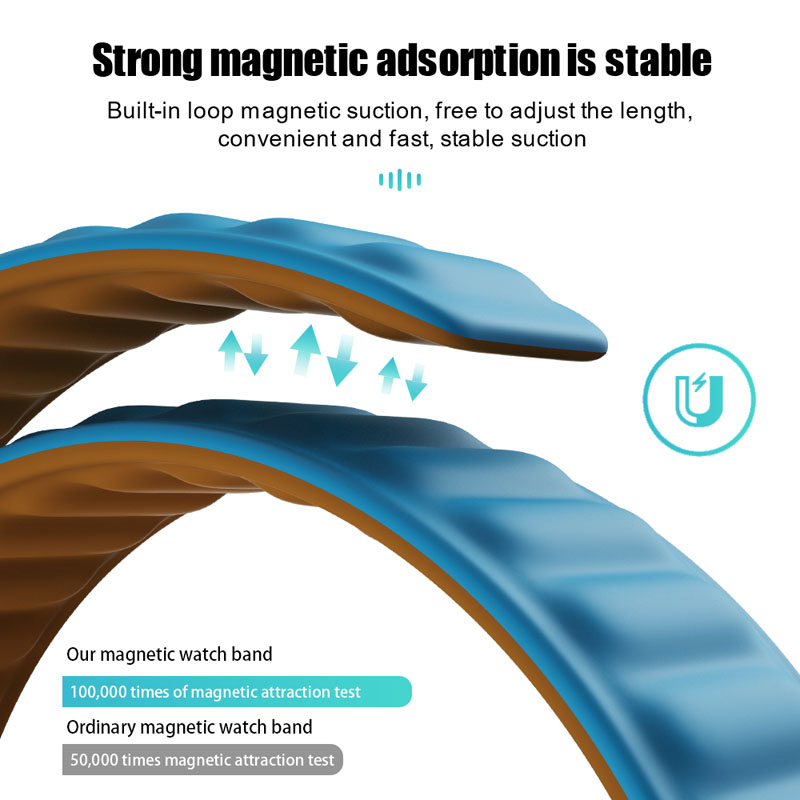 Dây Đeo Silicon Chống Nước Có Nam Châm Cho Đồng Hồ Thông Minh Haylou RS4 Plus