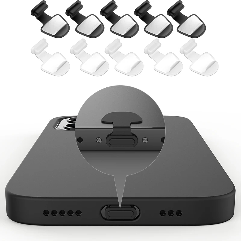 Set 2 / 4 / 6 Nút Bịt Cổng Sạc USB Type-C Chống Bụi Bẩn Cho Điện Thoại Thông Minh