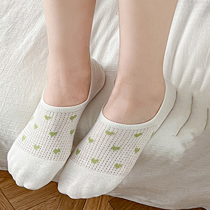 FHYL Vớ Lưới Cotton Mỏng Vô Hình Nhiều Màu Khử Mùi Mùa Hè Dễ Thương Cho Nữ