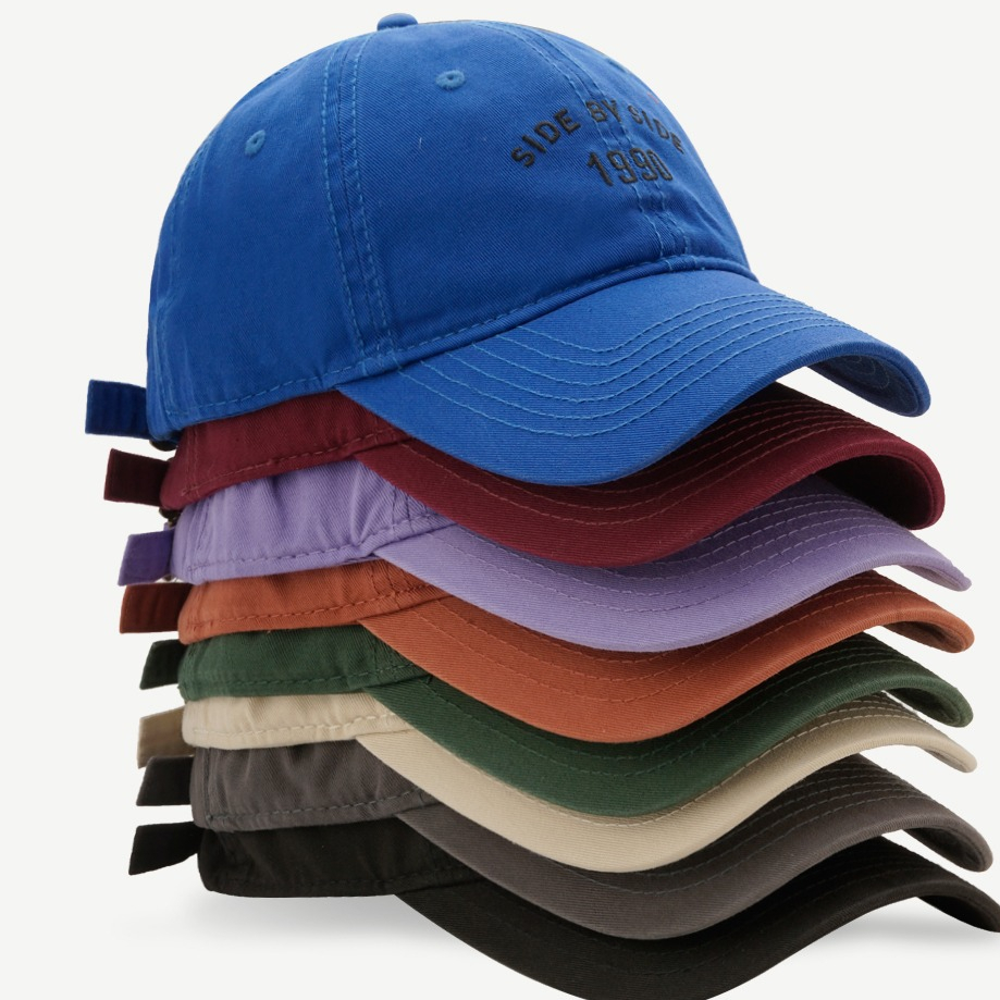 Mũ Lưỡi Trai Mềm Thêu Chữ 1990 Phong Cách Đường Phố Hàn Quốc Thời Trang Mùa Hè Cho Cặp Đôi