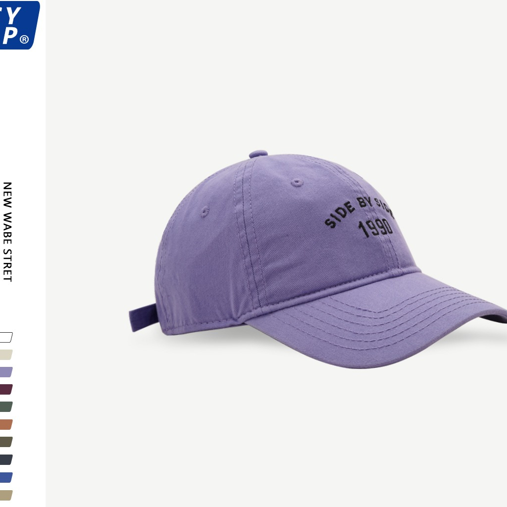 Mũ Lưỡi Trai Mềm Thêu Chữ 1990 Phong Cách Đường Phố Hàn Quốc Thời Trang Mùa Hè Cho Cặp Đôi