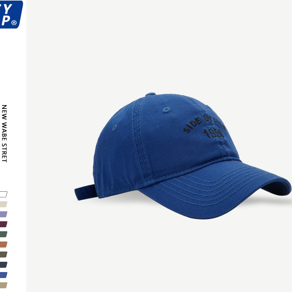 Mũ Lưỡi Trai Mềm Thêu Chữ 1990 Phong Cách Đường Phố Hàn Quốc Thời Trang Mùa Hè Cho Cặp Đôi