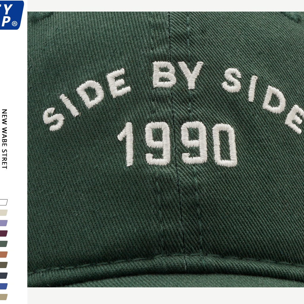 Mũ Lưỡi Trai Mềm Thêu Chữ 1990 Phong Cách Đường Phố Hàn Quốc Thời Trang Mùa Hè Cho Cặp Đôi