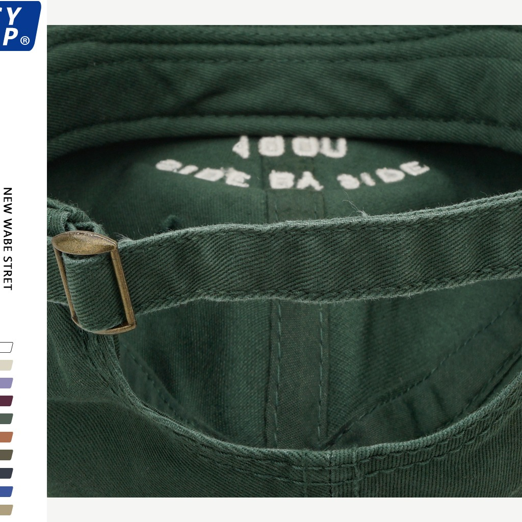 Mũ Lưỡi Trai Mềm Thêu Chữ 1990 Phong Cách Đường Phố Hàn Quốc Thời Trang Mùa Hè Cho Cặp Đôi