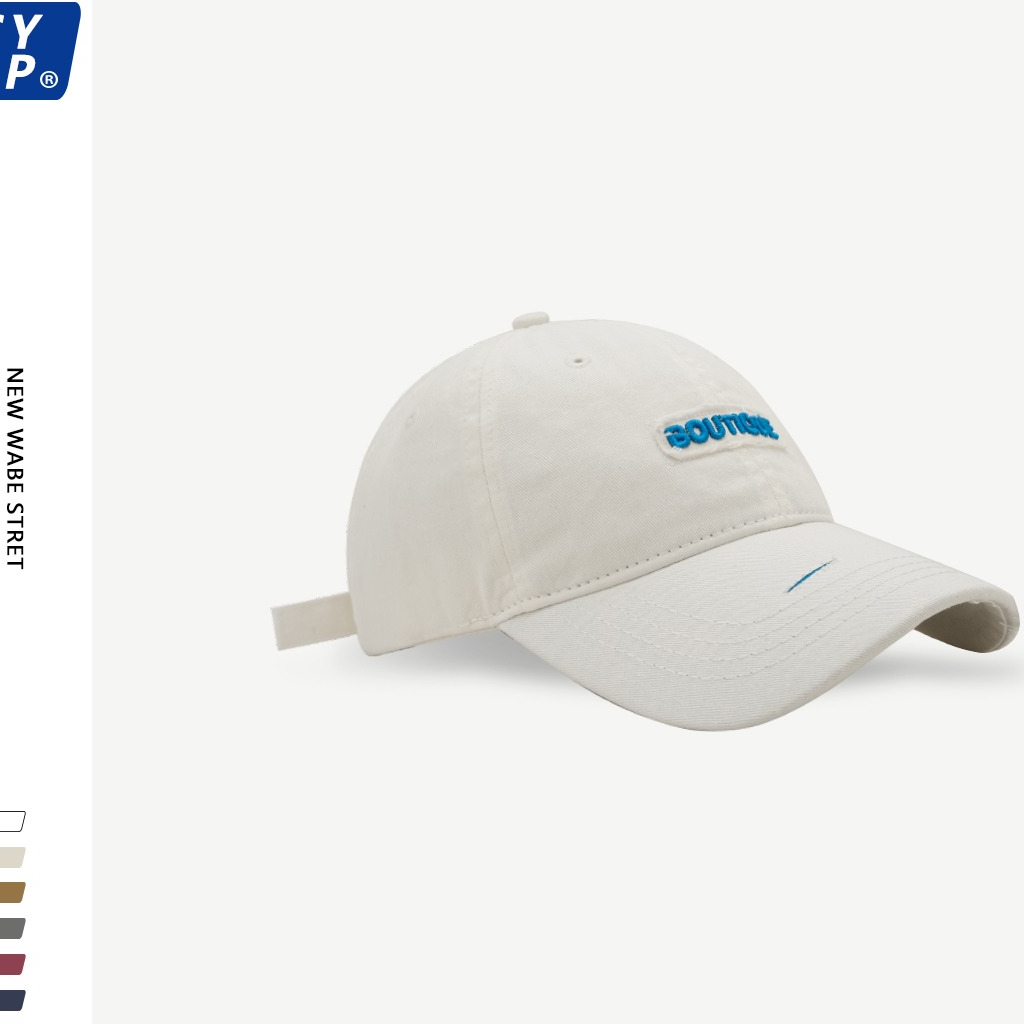 Mũ Lưỡi Trai Mềm Thêu Chữ Phong Cách Hiphop Đường Phố Cho Nam Nữ