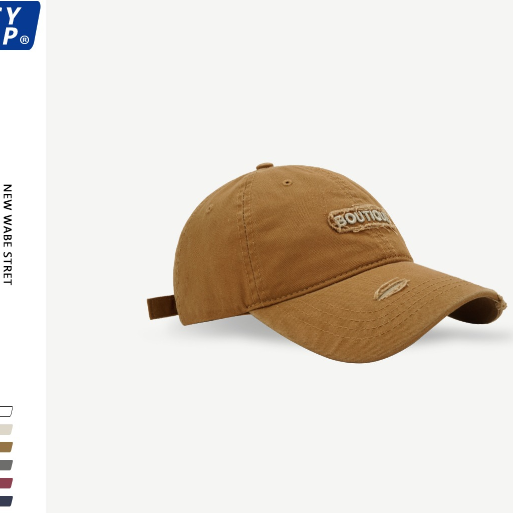 Mũ Lưỡi Trai Mềm Thêu Chữ Phong Cách Hiphop Đường Phố Cho Nam Nữ