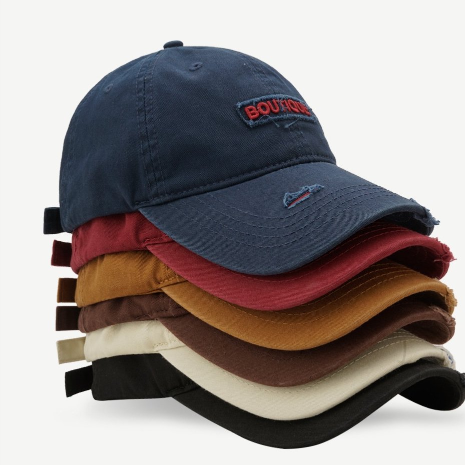 Mũ Lưỡi Trai Mềm Thêu Chữ Phong Cách Hiphop Đường Phố Cho Nam Nữ