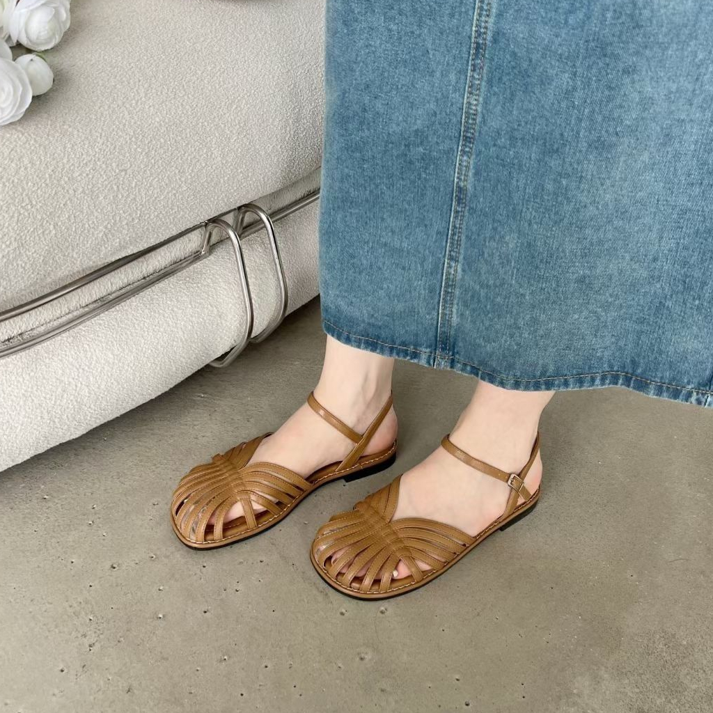 Giày Sandal Mũi Tròn Đế Mềm Thời Trang Dành Cho Nữ