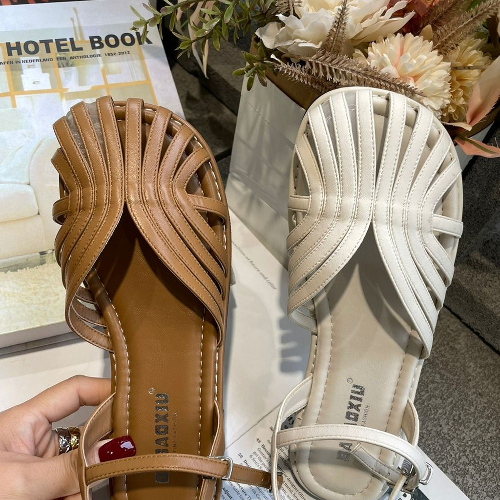 Giày Sandal Mũi Tròn Đế Mềm Thời Trang Dành Cho Nữ