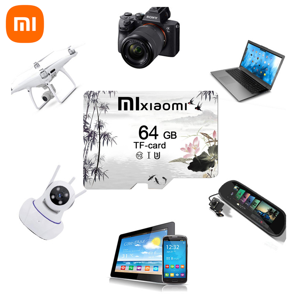 Thẻ Nhớ 100% XIAOMI 32GB 64GB 128GB A1 U3 Class10 2TB 1TB TF Cho Điện Thoại / Máy Tính