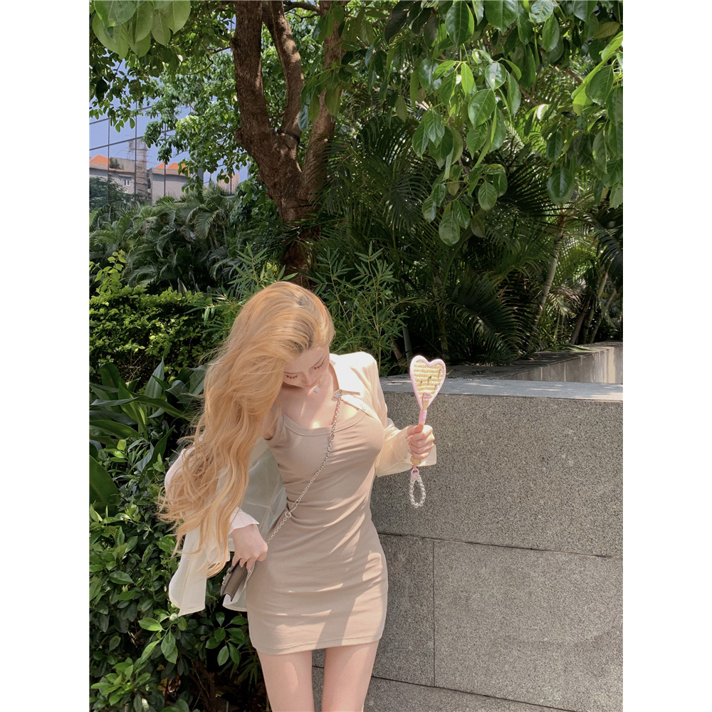 Cocory vn Áo Sơ Mi Tay Dài Dáng Rộng Xẻ Tà Màu Trơn Thời Trang Hàn Quốc Quyến Rũ Cho Nữ