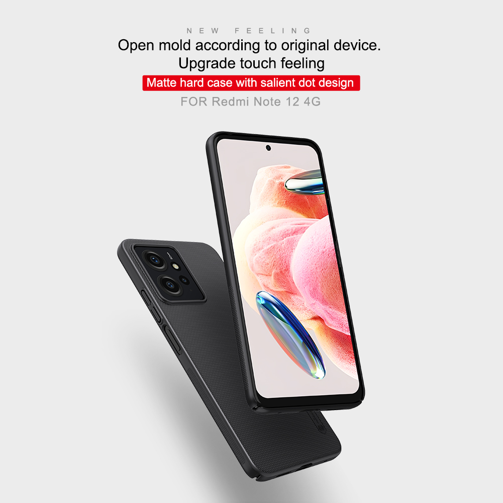 Ốp Điện Thoại Nillkin Cứng Siêu Mỏng Mặt Nhám Cho Xiaomi Redmi Note 12 4G