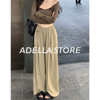 Adella Store quần ống rộng hot trend 2023 quần ống rộng cạp thấp y2k 2023 NEW A23L0EW 0508