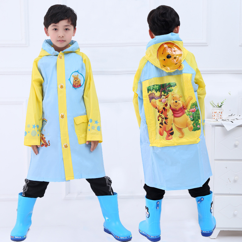 Áo Mưa Họa Tiết Hoạt Hình Xinh Xắn Dành Cho Bé