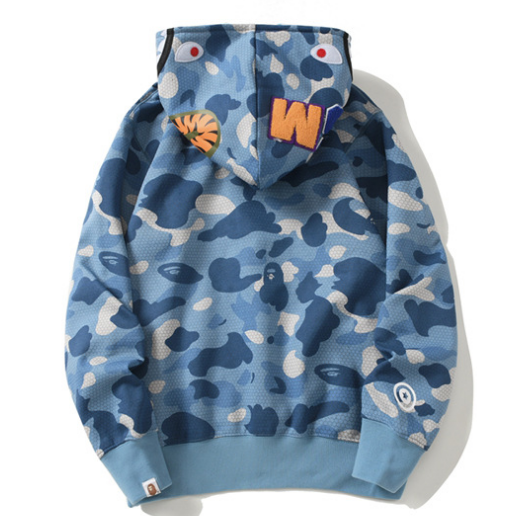 Áo Khoác Hoodie In Hình Bape Thời Trang Unisex Cổ Điển Năm