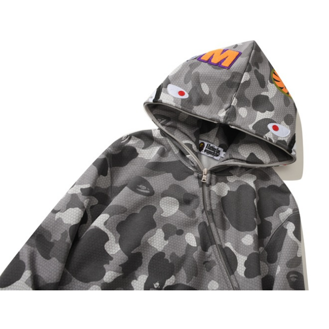 Áo Khoác Hoodie In Hình Bape Thời Trang Unisex Cổ Điển Năm