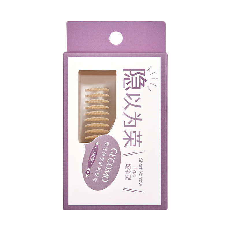 Hộp 240 Miếng Dán Kích Mí GECOMO Tự Nhiên Lâu Trôi