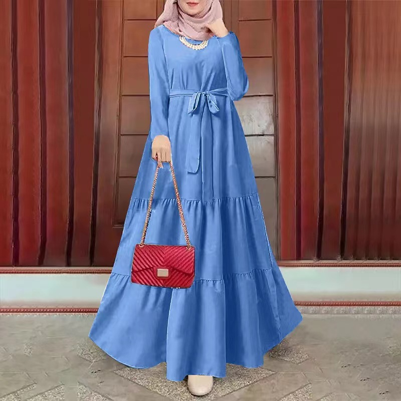 2310#Đầm Dài Kaftan Cho Phụ Nữ Hồi Giáo