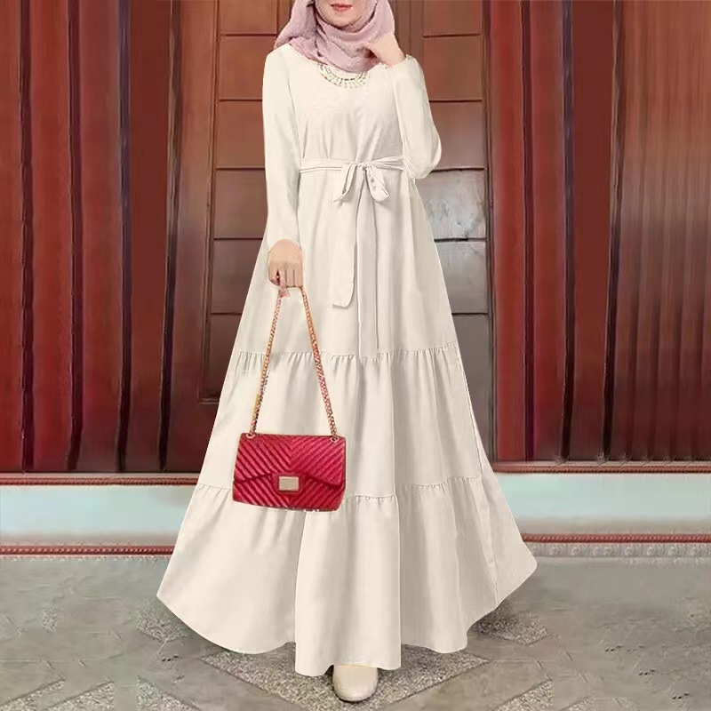2310#Đầm Dài Kaftan Cho Phụ Nữ Hồi Giáo