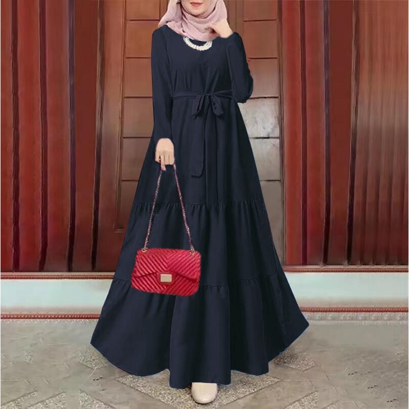 2310#Đầm Dài Kaftan Cho Phụ Nữ Hồi Giáo