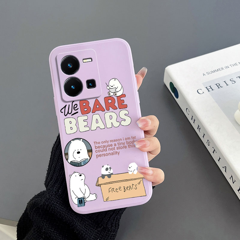 Ốp Điện Thoại Tpu Họa Tiết Chú Gấu Dễ Thương Cho Vivo X60 Vivo X60 PRO Vivo X70 Vivo X70 PRO Vivo X80 Vivo X80 PRO