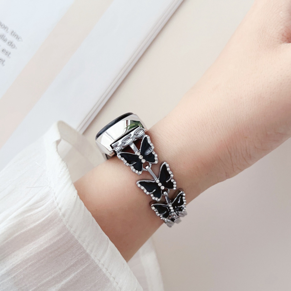 Dây Đeo Inox Cho Đồng Hồ Thông Minh Xiaomi Mi Band 8 7 6 5 NFC Miband 8 3 4 Xiaomi 7 8