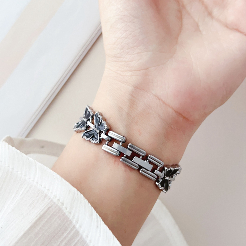 Dây Đeo Inox Cho Đồng Hồ Thông Minh Xiaomi Mi Band 8 7 6 5 NFC Miband 8 3 4 Xiaomi 7 8